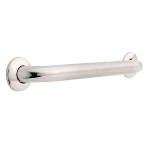 Safety First 18 in. x 1 1/2 in. Concealed Screw Grab Bar in Peened and 