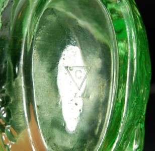 c30s Cambridge Glass Swan Open Salt Apple Green #1040  