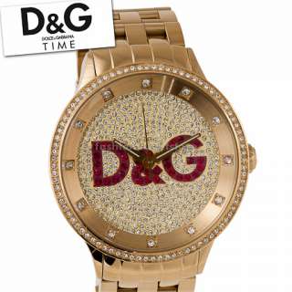   XXL Big DOLCE & GABBANA D&G Uhr Watch Gold Unisex Damen Herren  