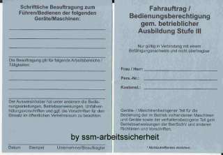 Ausbilder Gabelstapler Flurförderzeuge Stapler Staplerausbilder in 