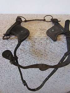 LEATHER & METAL, HORSE BRIDLE, BIT, BLINDERS & HARNESS  