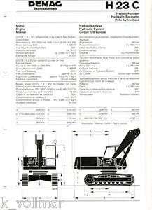 DEMAG Baumaschinen H 23 C Modell Hydraulikbagger  