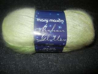 Mary Maxim Mohair Glitter Yarn 1 Skein Misty Meadows  