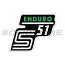 Aufkleber S51 Enduro grün Typ2 SIMSON Seitendeckel Artikel im 