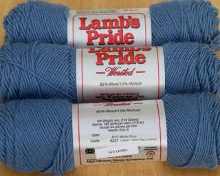   20 ounces 5 skeins of lamb s pride 85 % wool 15 % mohair single ply