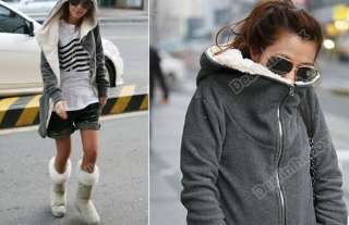 Fashion Womens Zip Up Tops Hoodie Coat Jacket Outerwear Sweatshirt