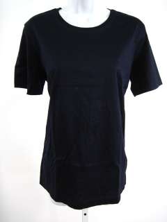 NEW ESCADA Navy Blue Cotton T Shirt Short Sleeve Top 36  