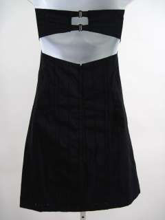 KULSON Black Eyelet Strapless Mini Dress Sz 40  