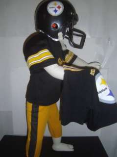 Kids Pittsburgh Steelers Football Player Costume Sz. S Small 3 4 5 