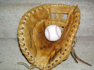 Rawlings 12 Youth Left Hand Leather First Base Baseball Softball 