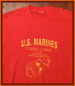 US Marines Corp Armed Forces T Shirt M  