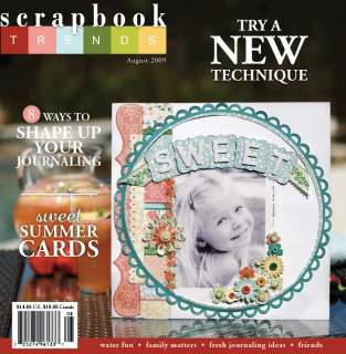 New Idea Book Magazine SCRAPBOOK TRENDS AUGUST 2009  