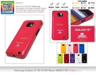Samsung Galaxy S2 SII i9100 Shiny Pearl Color MERCURY Case Free 2 x 