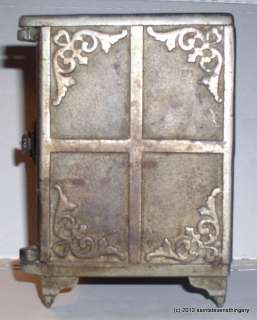 Huge Antique Ideal Trust Cast Iron Combination Bank Safe  