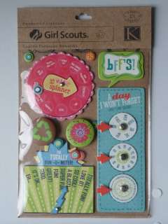 Girl90 K&COMPANY 3D Stickers GIRL SCOUTS BFFS Girl  
