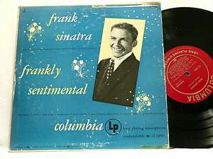 FRANK SINATRA Frankly Sentimental Axel Stordahl Columbia 10 LP  