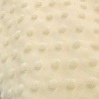 New PALE YELLOW Minky Dot Dimple Chenille Fabric 1 yd  