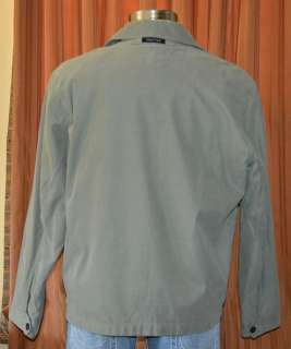 NAUTICA LIGHT GREEN CASUAL OUTERWEAR FULL ZIP COTTON LINED JACKET MENS 