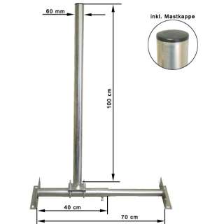 Dachsparrenhalter Mast Ø 60mm Sparrenhalter Aufdach Sat Dachhalterung 