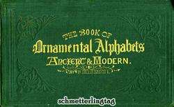 Victorian Alphabet Book Ancient Initials Monograms 1858  