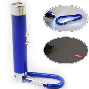   LED Mini Laser Pen Pointer Emergency Flashlight Blue #9798  