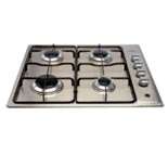 easynet kitchens New World 600mm Stainless Steel Gas Hob with Flame 