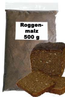 Roggenmalz ist ein sehr dunkles Malz für dunkles Brot und 