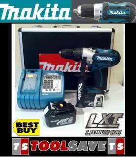 Makitas flagship Combi Drill with powerful 3 Speed 18V motor. With 2 