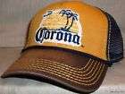 CORONA Beer Logo Gold Embroidered Mesh Baseball Cap HAT