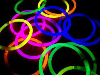 100 BRACCIALETTI LUMINOSI FLUORESCENTI bracciali star  