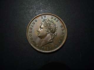 1826 Penny   George IV S.3823   About EF  