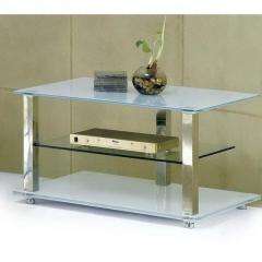 BROWN GLASS CHROME TV LCD PLASMA STAND UNIT TABLE  