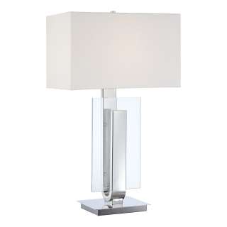 George Kovacs P794 613 Contemporary Modern Polished Nickel Table Lamp 