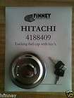 Hitachi Hydraulic Excavator Locking Fuel Cap With Keys 4188409 NEW 