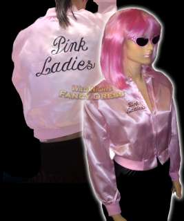 FANCY DRESS COSTUME # GREASE PINK LADY LADIES SM 8 / 10  