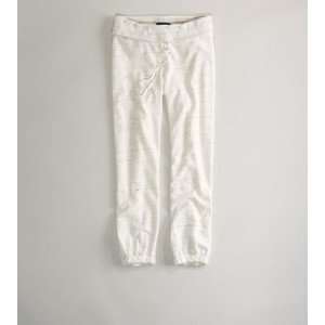  AE Womens Cropped Fleece Pant (Light Heather Grey) Size 