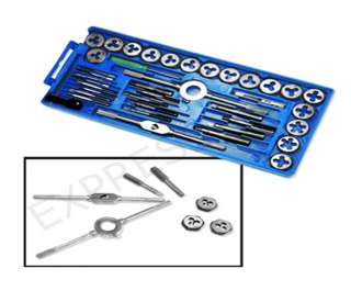 40PC PRO TOOL CUTTING SCREW THREAD TAP AND DIE SET NEW  
