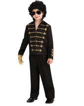 Boys 80s Costumes   Boys Michael Jackson Black Military Jacket