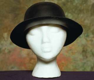 Foam Costume Derby Hat   Black (Masks, Hats & Wigs)