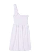 White Asymmetric Ruffle Terry Dress by Juicy Couture   White   Buy 