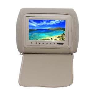 Inches Headrest Pillow with Zipper Cover TFT/LCD Color Monitor 