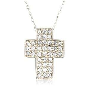   Gold Diamond Cross Pendant (1/3 cttw, I J Color, I3 Clarity) Jewelry