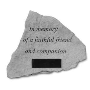  Faithful Friend Pet Memorial Stone