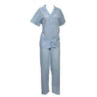  Womens/Ladies Short Sleeve Striped Pajamas Set Clothing
