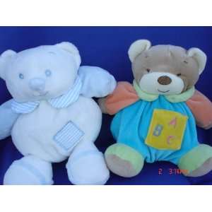 Ultra Soft My First Baby Blue Teddy Bear Toy Rattle Stuffed Animal, 7 
