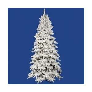  12 Pre Lit Flocked Olympia Fir Artificial Christmas Tree 