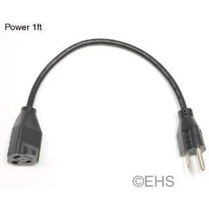  Extension Power cord 1ft Electronics