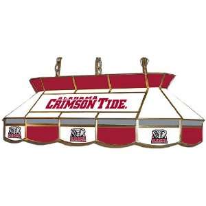   Alabama Crimson Tide Stained Glass Pool Table Light