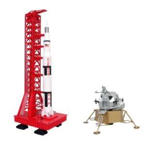  Aoshima Apollo Saturn Rocket And Lunar Module Model Kit 
