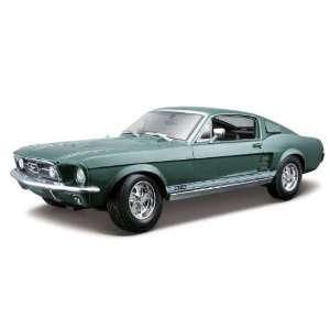   Scale Metallic Deep Green 1967 Ford Mustang GTA Fastback Toys & Games